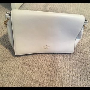 Kate Spade white leather handbag